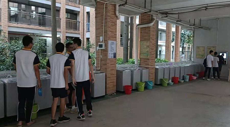 好評續(xù)單！江門一中學校持續(xù)追加共享洗衣機！