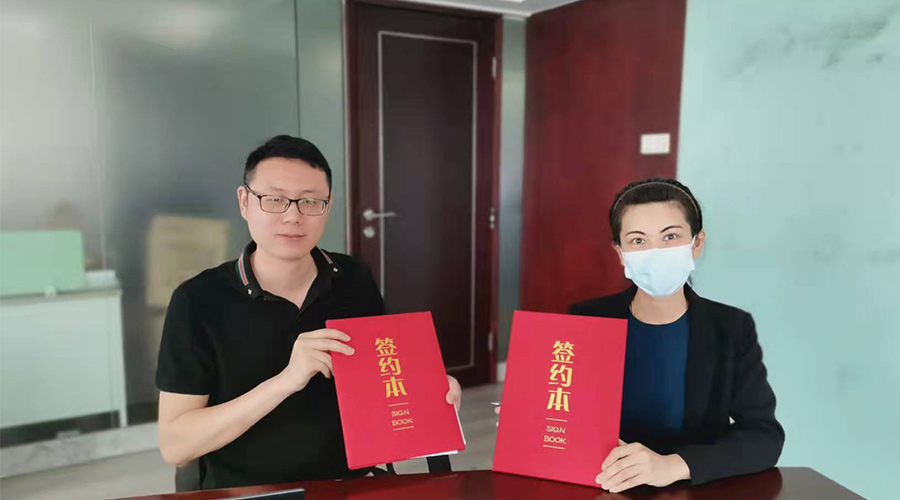 祝賀！金環(huán)電器與寧波某品牌電商客戶再次合作，簽約成功！