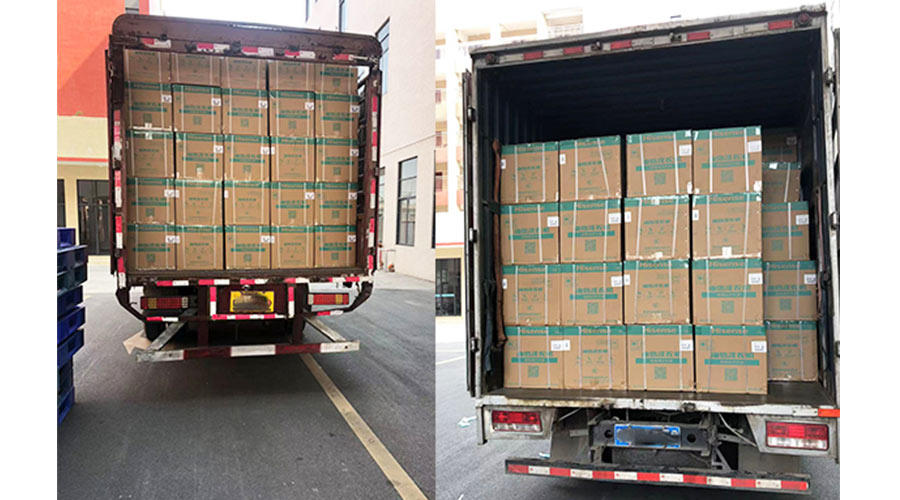 實況圖！金環(huán)電器完成國內(nèi)某知名品牌迷你洗衣機裝柜發(fā)貨